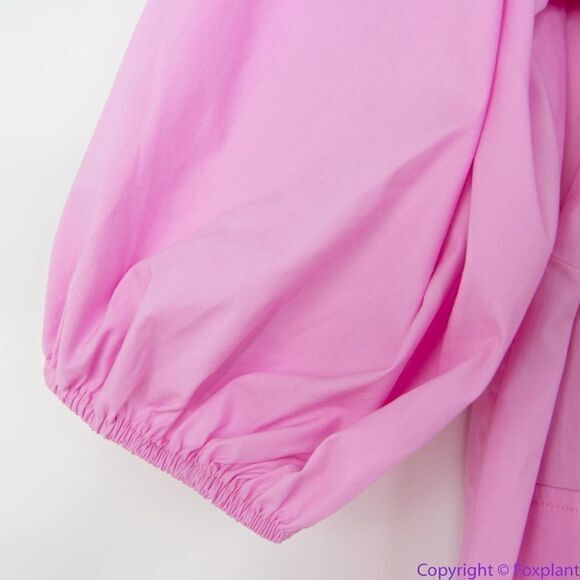 NEW Eloquii pink Puff Sleeve Dress with‎ Pocket Detail, 16 - Picture 9 of 16